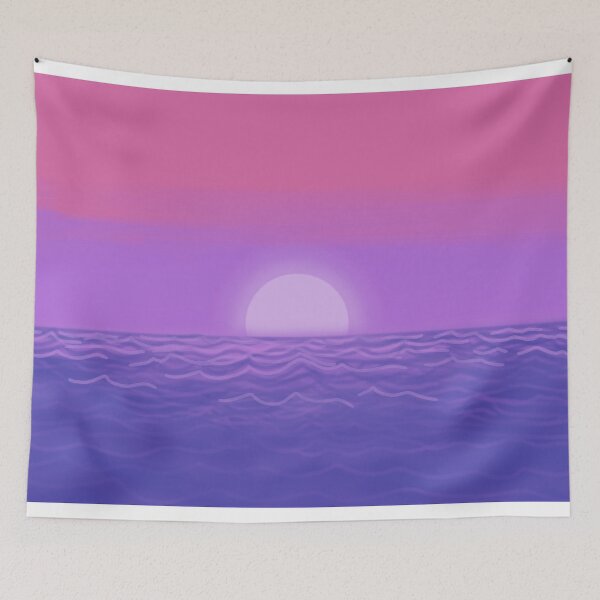 Item preview, Paisaje al atardecer Bi Pride designed and sold by izzychar.
