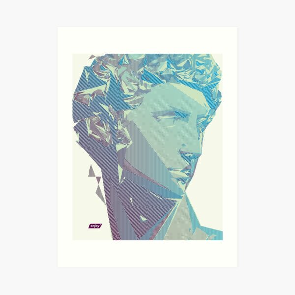Giuliano Scanline Portrait | Day Time Art Print