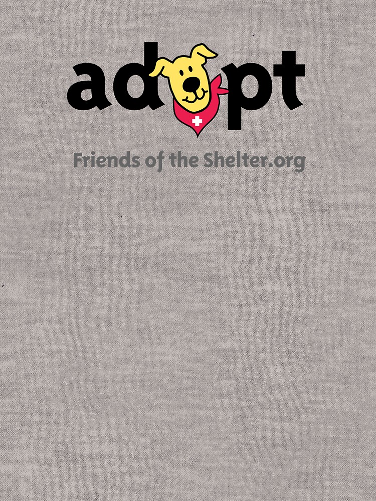 Thumbnail 5 of 5, Lightweight Hoodie, adopt (dark text on light items) designed and sold by Friends of the Shelter.