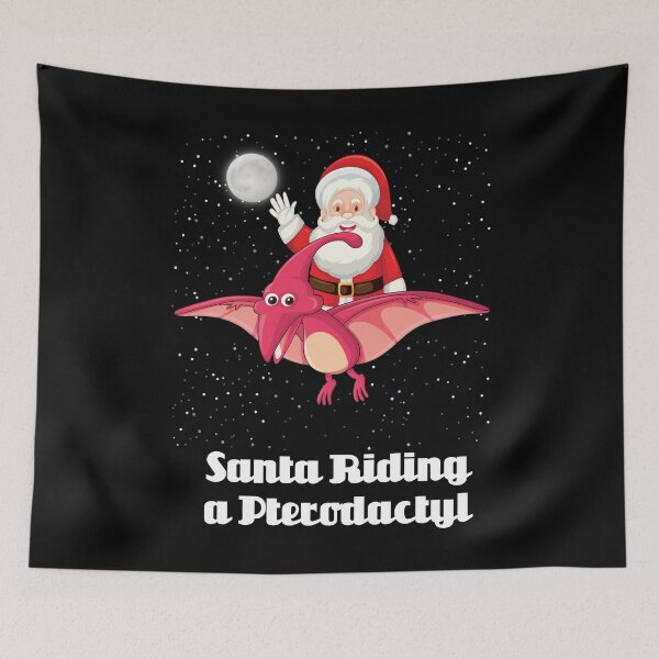 Item preview, Santa Riding a Pterodactyl designed and sold by Uvogin2099.