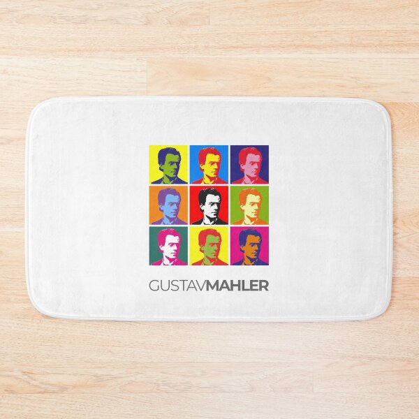 Item preview, Gustav Mahler pop-art portrait poster designed and sold by CMYKStudio.