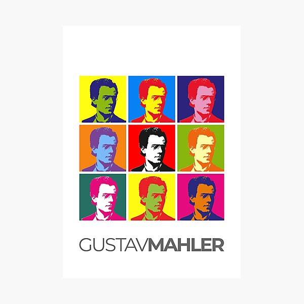 Item preview, Affiche pop art de Gustav Mahler designed and sold by CMYKStudio.
