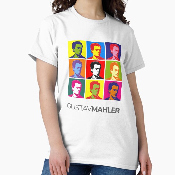 Item preview, Gustav Mahler pop-art portrait poster designed and sold by CMYKStudio.