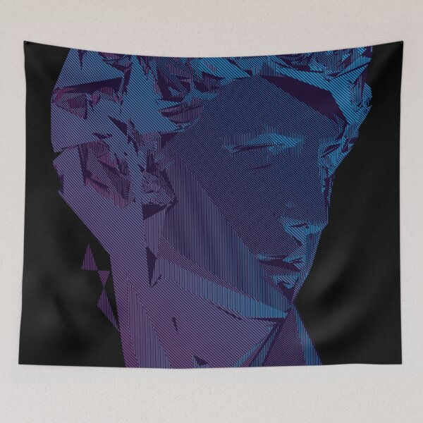 Item preview, Giuliano Scanline Portrait | Night Time designed and sold by  Enjoy Artwork .