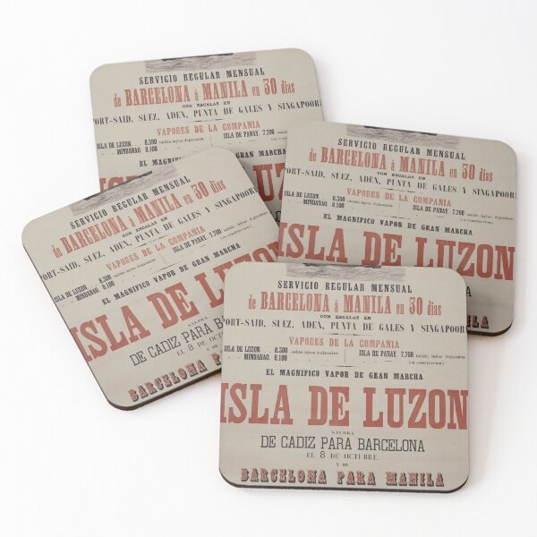 Item preview, retro classic Isla de luzon poster designed and sold by CorasPosters.