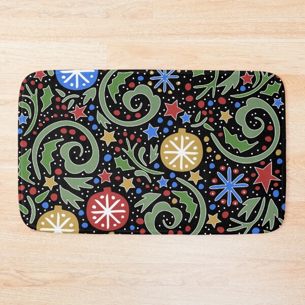 Item preview, Christmas Holiday Print with Ornaments and Stars designed and sold by JoniandCo.