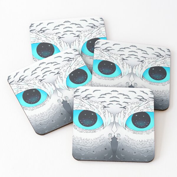 Item preview, Starry Eyed Snow Owl designed and sold by RosaArts.