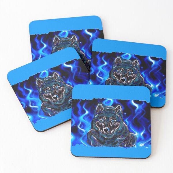 Item preview, Blue devil wolf designed and sold by THE AMERICAN TEEVANGELIST.