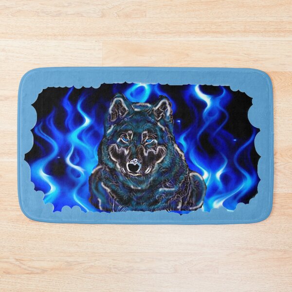 Item preview, Blue devil wolf designed and sold by THE AMERICAN TEEVANGELIST.