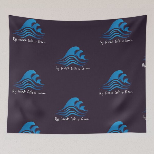 Item preview, My Favorite Color is Ocean Beach Sea Lovers graphic designed and sold by doodabobs.