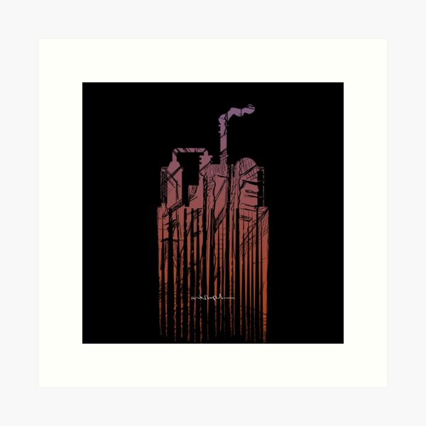 Uskarpt - SIMPLE FORM OF INDUSTRIE - Lost Places Urbex Art Print