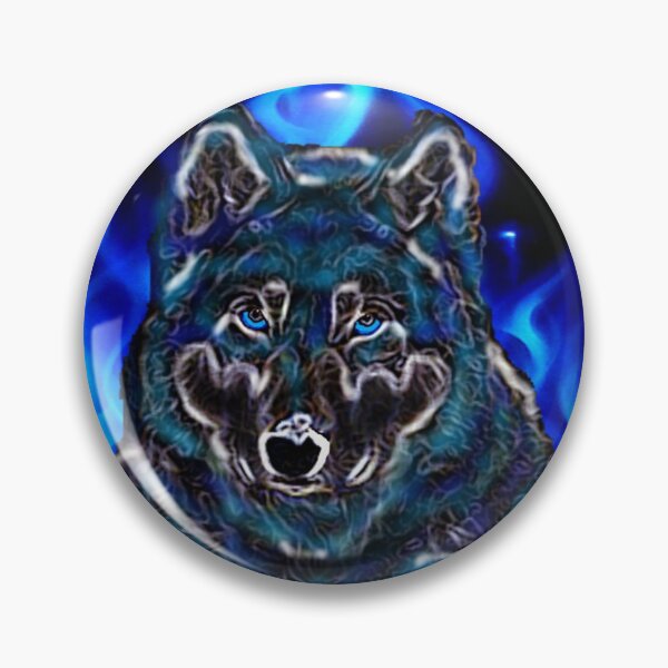 Item preview, Blue devil wolf designed and sold by THE AMERICAN TEEVANGELIST.