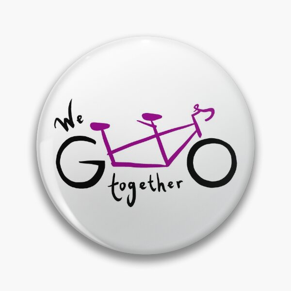 Item preview, We go together - fuchsia  designed and sold by Tandem Celebrations.