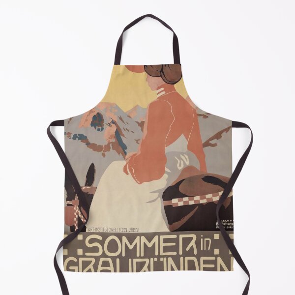 Item preview, retro classic Sommer in Graubuenden poster designed and sold by CorasPosters.