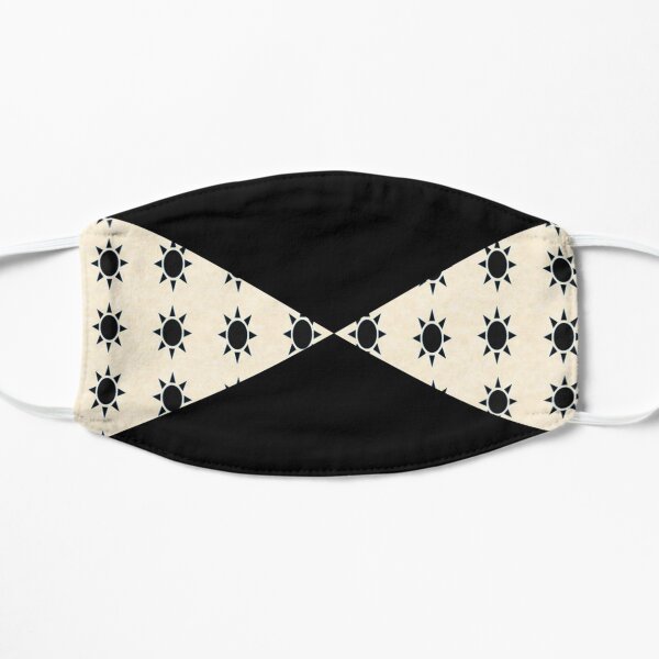 Black Diamond Pattern on Ivory Background Mask