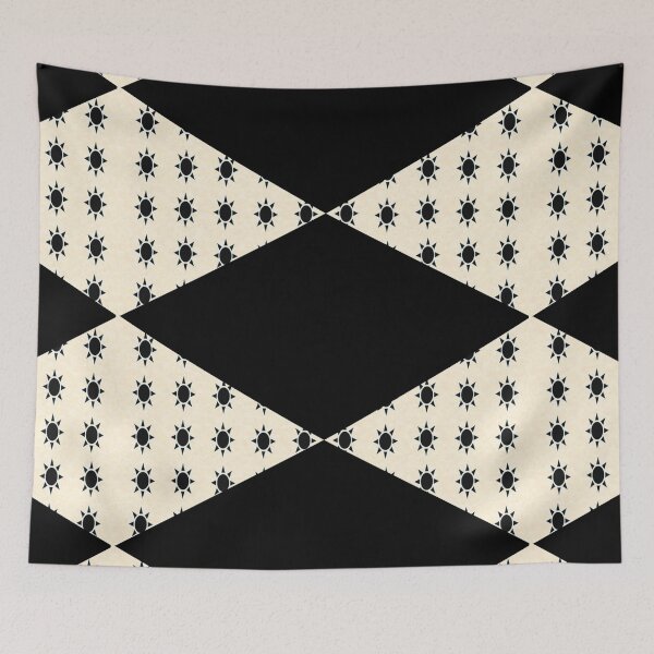 Item preview, Black Diamond Pattern on Ivory Background designed and sold by GiftsbyNaomi.