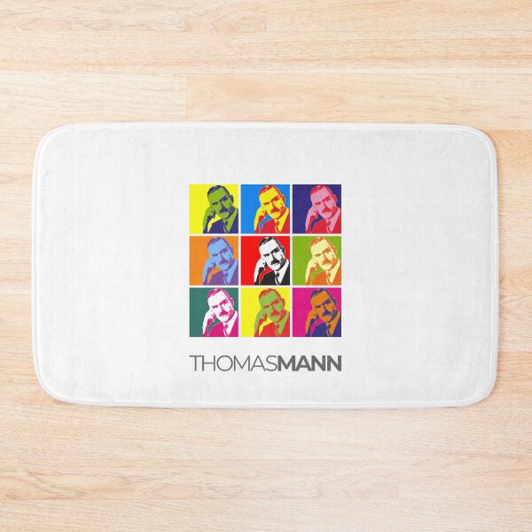 Item preview, Thomas Mann pop-art portrait poster designed and sold by CMYKStudio.