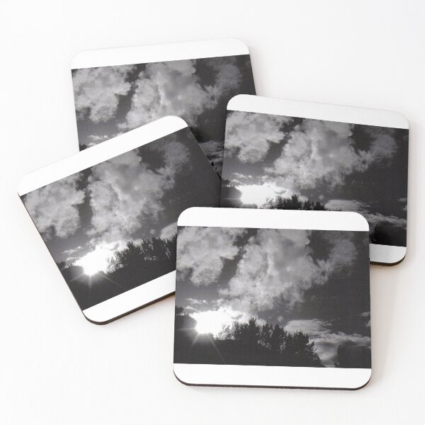 Item preview, Amanecer de montaña en blanco y negro designed and sold by The Ginger Dragonfly Design Company.