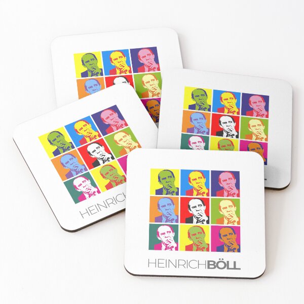 Item preview,  Heinrich Böll pop-art portrait poster designed and sold by CMYKStudio.