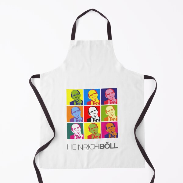 Item preview, Heinrich Böll pop-art portrait poster designed and sold by CMYKStudio.