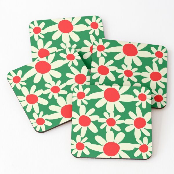 Item preview, Forest Green Vintage Floral Holiday Pattern Design by Christie Olstad designed and sold by Christie Olstad.