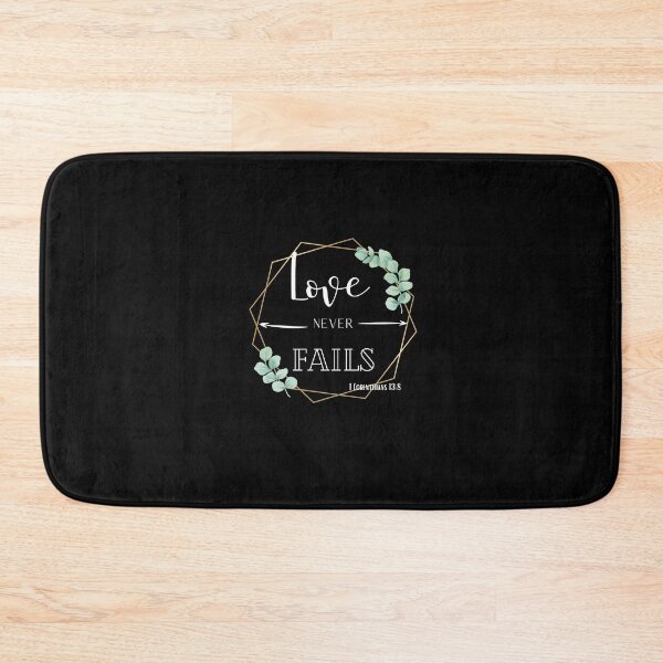 Item preview, Love Never Fails | 1 Corinthians 13:8 | Bible Verse | Christians | designed and sold by Jeleedesigns.
