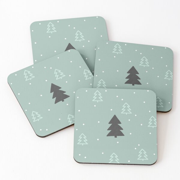 Item preview, Snowy Forest Teal designed and sold by Vaeya.