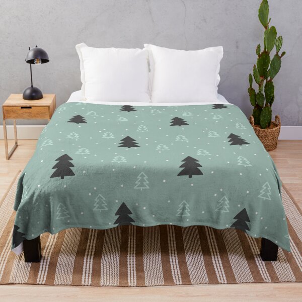 Artikelvorschau, Snowy Forest Teal entworfen und verkauft von Vaeya.