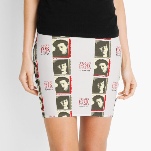 Tears for Fears 1985 Vintage 80s New Wave Synth Pop Band Tour Mini Skirt