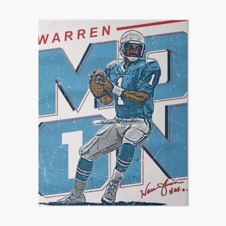 Warren Moon Houston Oilers Abstract Art 1 Metal Print