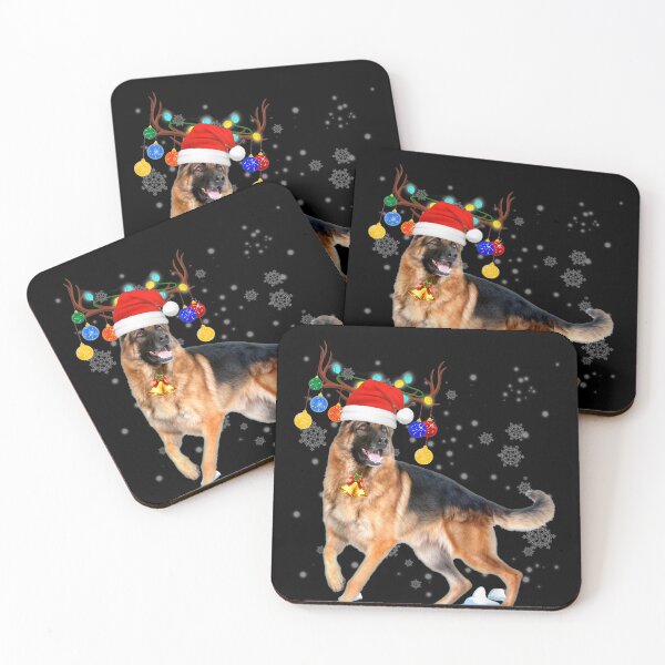 Item preview, Christmas Lights German Shepherd Dogs designed and sold by JohnnyBench73.