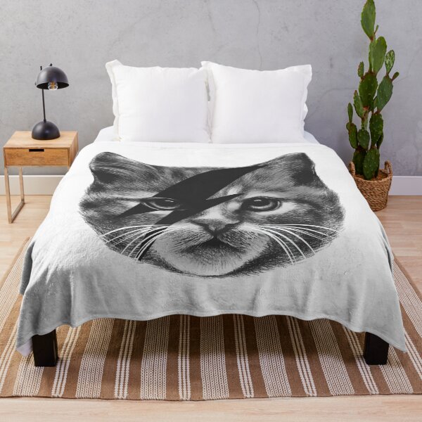Item preview, Ziggy Stardust Cat kitten i love cats kitty meow punk 70s designed and sold by SLWprints.