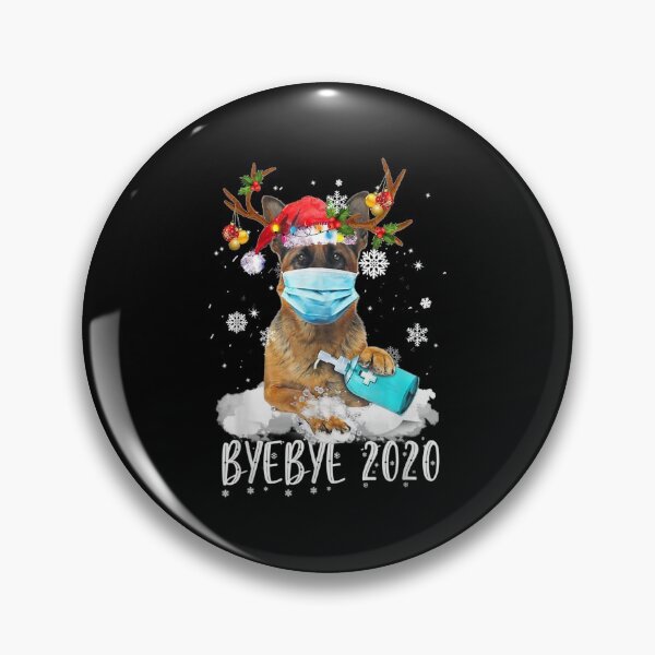 Item preview, Funny German Shepherd Christmas Face Mask Bye Bye 2020 Xmas designed and sold by JohnnyBench73.