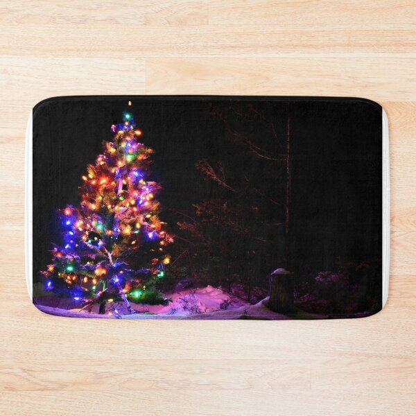 Item preview, Christmas tree at night in the forest designed and sold by olivierbradette.