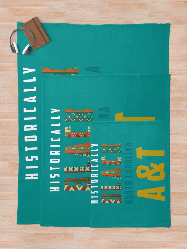 "NC HBCU North Carolina AT" Throw Blanket for Sale by SLWprints Redbubble