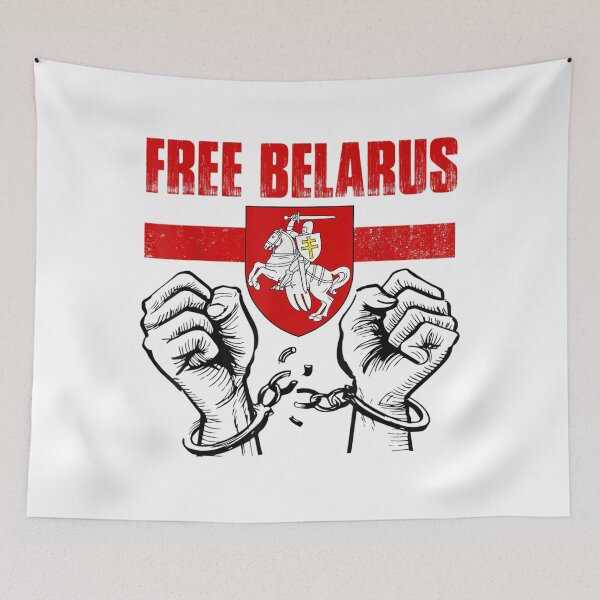 Item preview, FREE BELARUS Pogonya -Belarus Flag White Red White Symbol  designed and sold by BaiHeng.
