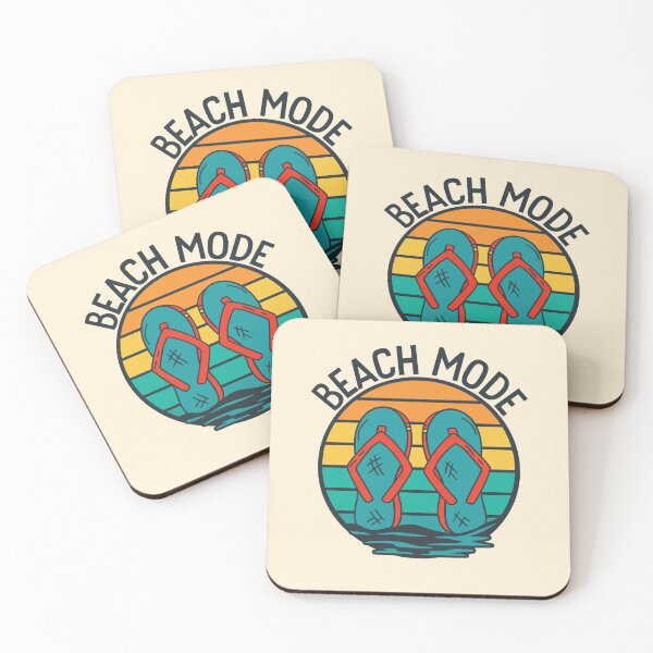 Item preview, Beach Mode | Fun Flip Flop Vacation Emblem designed and sold by SLAG-Creative.