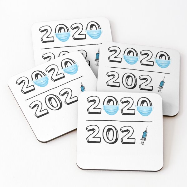 Item preview, Copy of Funny Happy New Year 2021 vs 2020 Vaccine Syringe designed and sold by Saad Akchich.