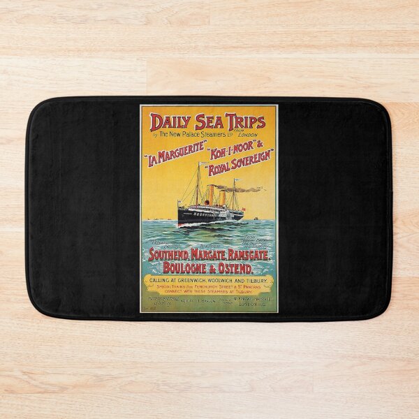 Item preview, retro classic Daily Sea Trips poster designed and sold by CorasPosters.