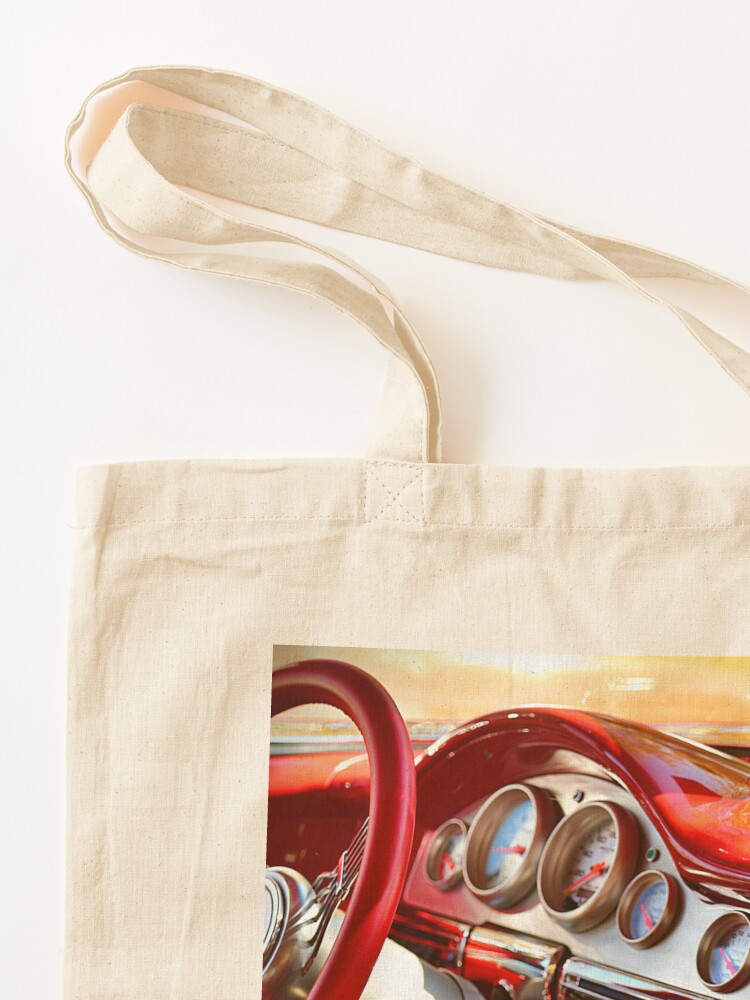 Classic Cadillac Interior. Red.  Tote Bag for Sale by shirtdan