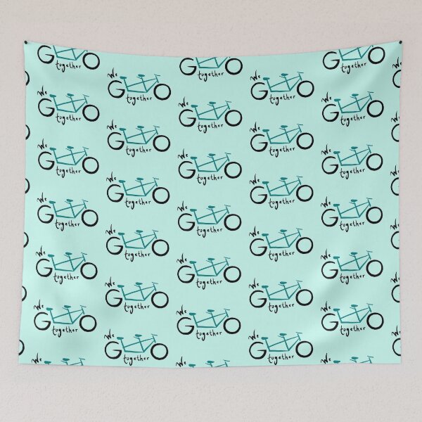 Item preview, We go together - teal designed and sold by Tandem Celebrations.