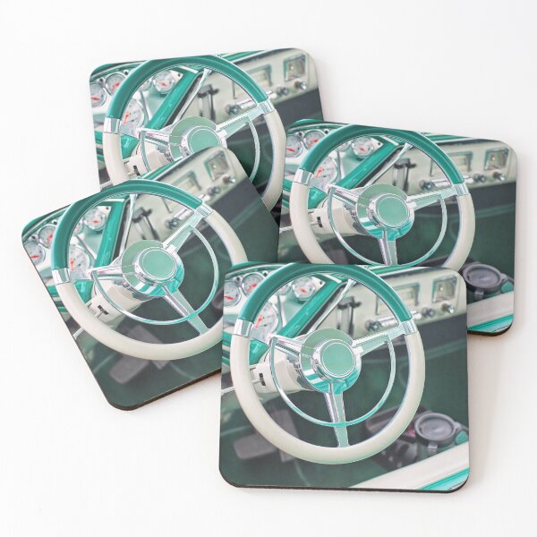 Item preview, Classic Car Interior. Aqua and White. designed and sold by shirtdan.