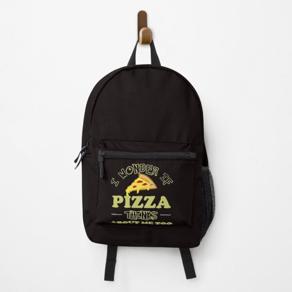 Item preview, I Wonder If Pizza Thinks About Me Too - Funny Pizza and Text Memes Gift designed and sold by leo121687.