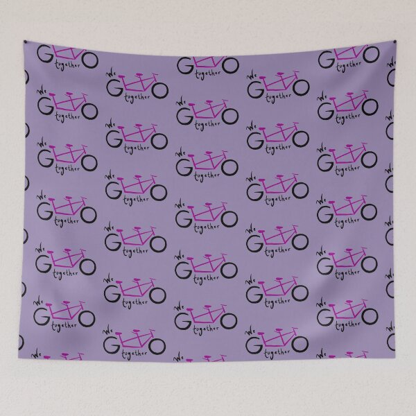 Item preview, We go together - fuchsia  designed and sold by Tandem Celebrations.