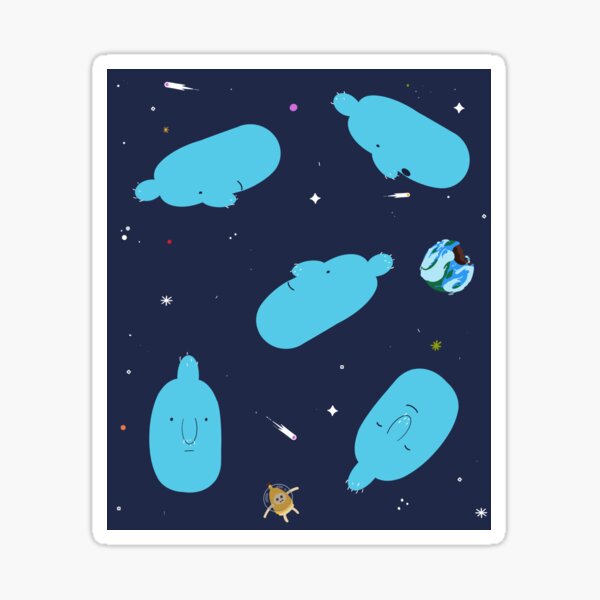 Space Lard Print - Adventure Time Sticker