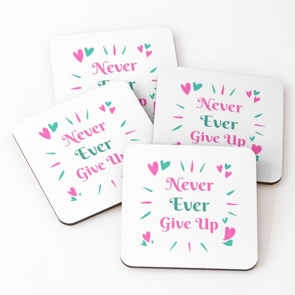 Item preview, Never, Ever, Give up - Breast Cancer Inspiration designed and sold by Inspired2Live.