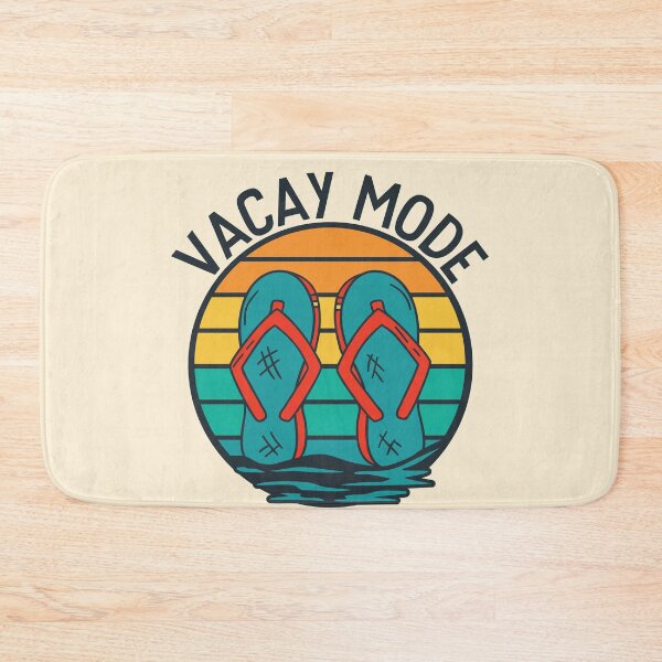 Item preview, Vacay Mode | Fun Flip Flop Vacation Emblem designed and sold by SLAG-Creative.