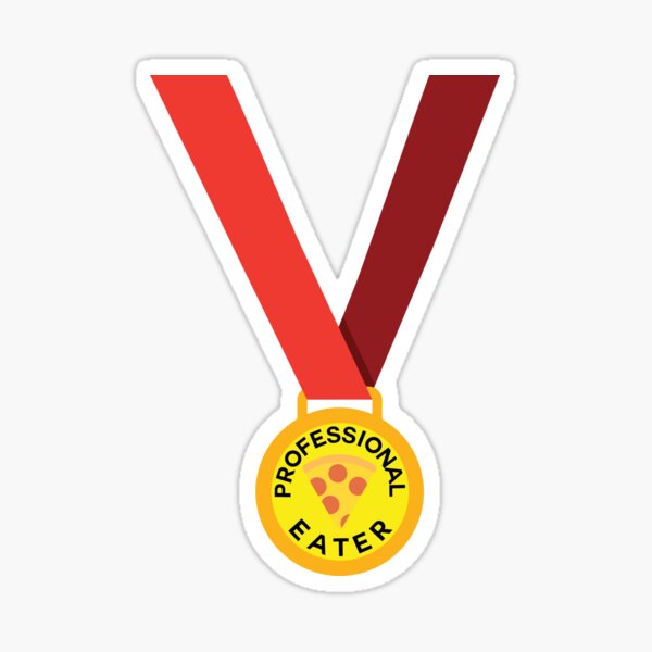 Item preview, Professional pizza eater - Medal designed and sold by Bella's Merch.