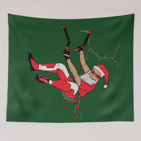 Item preview, Ice Climbing Santa Claus designed and sold by artbyadeline.