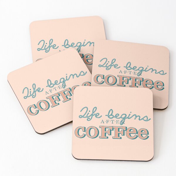 Item preview, Life begins after coffee designed and sold by Thoughtscrawl.